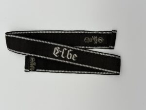 Original SS Elbe cuff title officer RZM double label