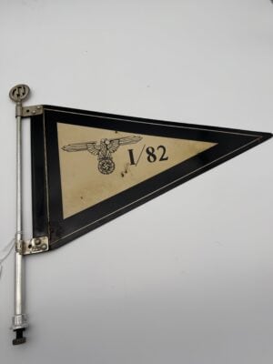 Original Allgemeine-SS Vehicle Pennant – I./82 SS-Standarte – RZM M3/8 Marked