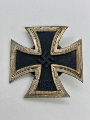 Original WWII German Iron Cross 1st Class Screwback – L/12 C. E. Juncker