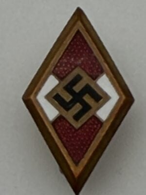 Original Hitler Youth Membership Badge RZM M1/52 by Deschler & Sohn – Numbered No. B 79642