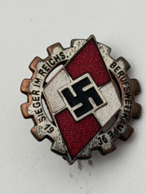 Original 1936 Hitler Youth Reich Vocational Competition Winner's Badge