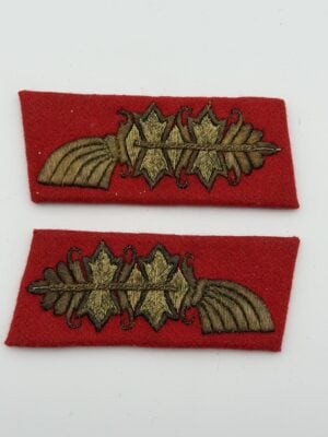 Original Third Reich Fire Police General's Collar Patches