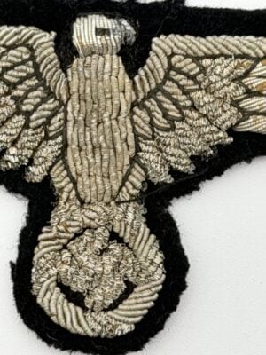Original Allgemeine-SS Officer Sleeve Eagle | Hand Embroidered Bullion SS Eagle