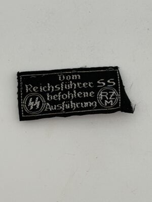 Original Waffen-SS RZM Uniform Label | Authentic WWII SS Clothing Label