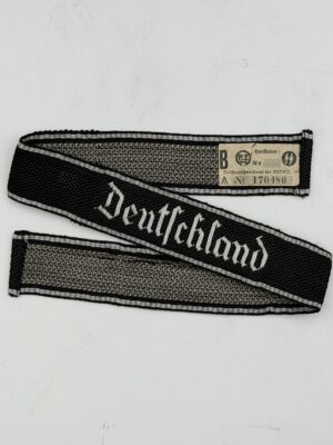 Original SS-Verfügungstruppe Deutschland BeVo Flatwoven Cuff Title