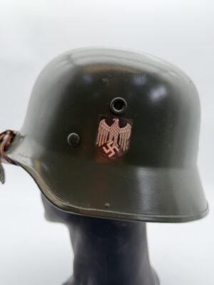Original Heer General's Fibre Parade Helmet by EREL | Double EREL Parade Helmet