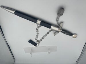 Original First Model Luftwaffe Officer Dagger SMF Solingen with chain and portepee