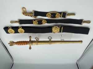 WKC Kriegsmarine Officer Dagger with Belt & Hangers