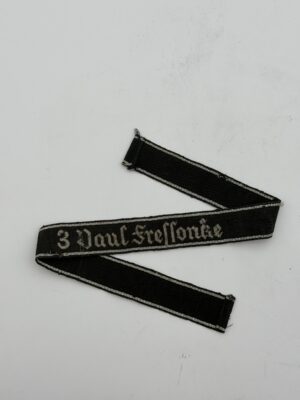 Paul Fressonke SS Cuff Title | Original Danzig 3/7 DAVE DELICH