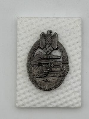 Juncker Panzer Assault Badge | Early Silver Porsche Pattern