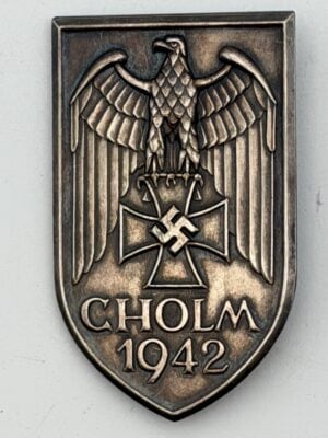 Original Cholm Shield 1942 Short M wartime campaign shield