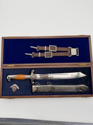 RAD leader hewer, Alcoso RAD dagger, orange grip RAD dagger, Reichsarbeitsdienst leader dagger