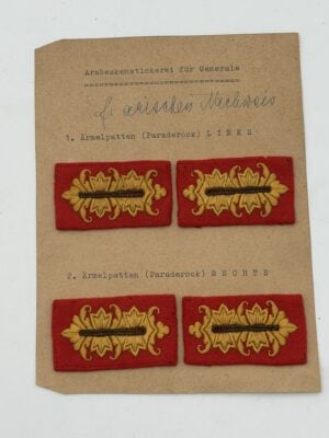 Walter von Reichenau Parade Cuff Sample | Generalfeldmarschall