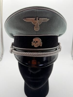 August Schmidhuber Waffen-SS officer visor cap front view
