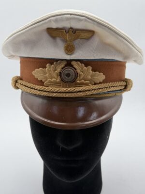 NSDAP White Summer Visor Cap | Ortsgruppenleitung RZM
