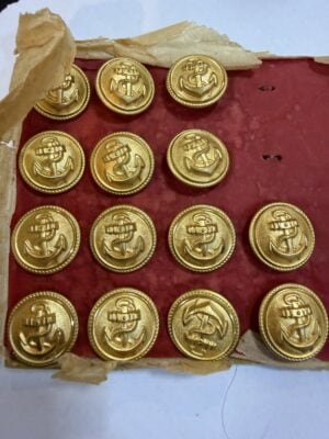 Kriegsmarine Gilt Anchor Uniform Buttons | EXTRA FEIN