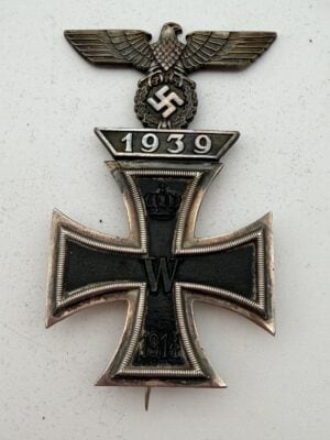 1939 Spange to 1914 Iron Cross 1st Class S-W combination front