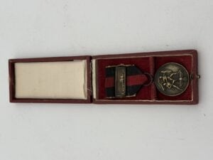 Cased Sudetenland Medal with Prague Castle Bar