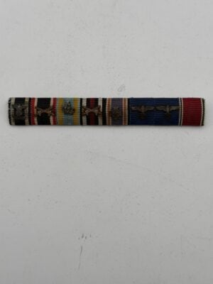 Original German eight-place ribbon bar with 1939 Iron Cross clasp