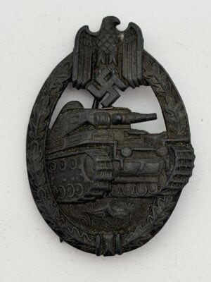Original Daisy Panzer Assault Badge bronze-grade front